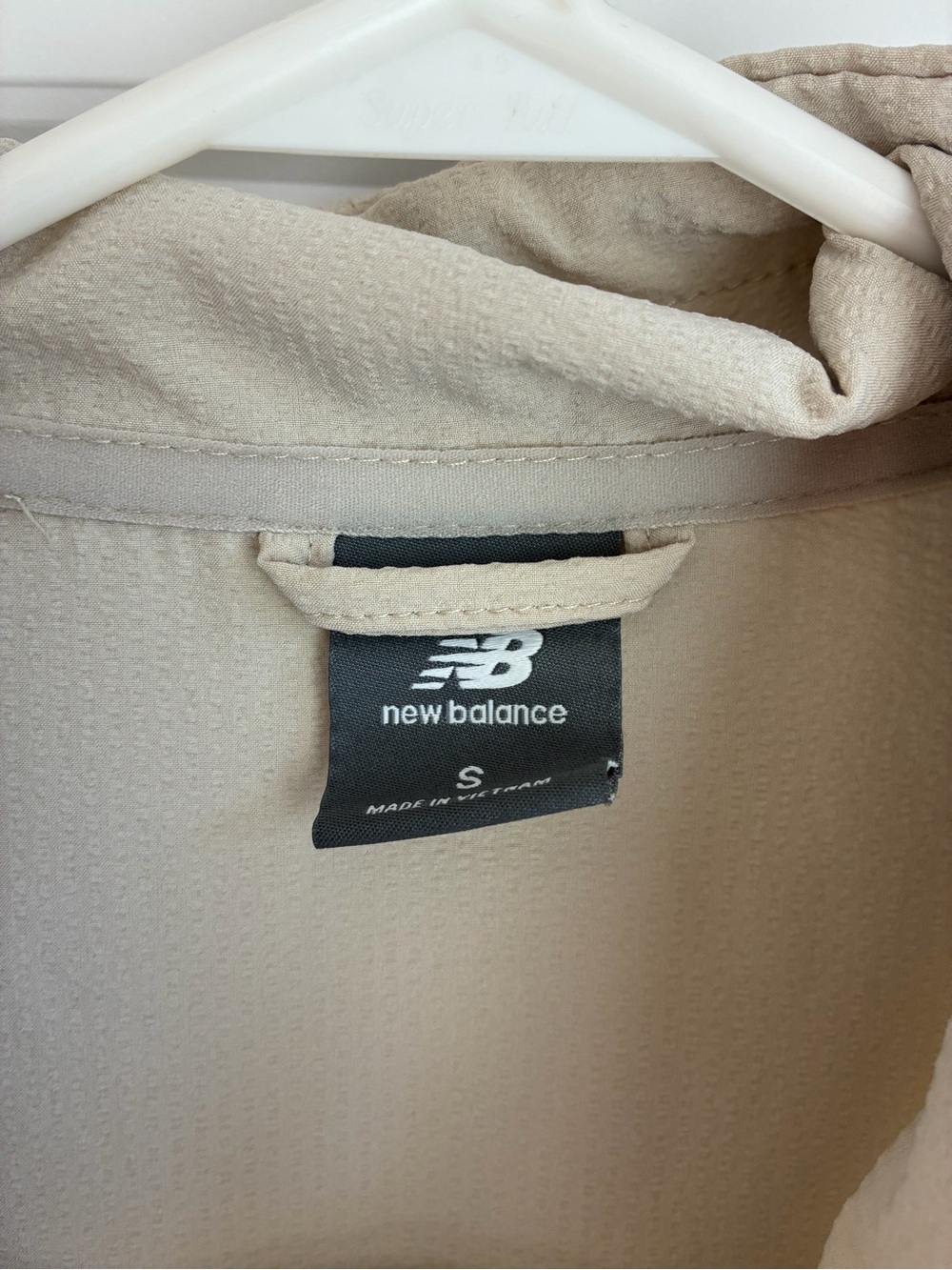 New Balance Women's Cream Half-Zip Pullover Bomber - Picture 4 of 4